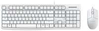 Клавиатура и мышь Dareu MK185 White ver2 white, клавиатура LK185 (мембранная, 104кл, EN / RU, 1,8м), мышь LM103 (1,8м), USB