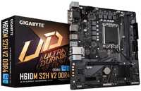 Материнская плата mATX GIGABYTE H610M S2H V2 DDR4 (LGA1700, H610, 2*DDR4 (3200), 4*SATA 6G, M.2, 2*PCIE, Glan, D-Sub, DVI-D, DP, HDMI, 2*USB 3.2, 4*US