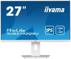 Монитор 27″ Iiyama ProLite XUB2792QSU-W5 белый IPS LED 16:9 DVI HDMI M / M матовая HAS Piv 250cd 178гр / 178гр 2560x1440 75Hz DP WQ USB 6.8кг