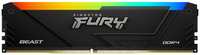 Модуль памяти DDR4 16GB Kingston FURY KF437C19BB12A / 16 Beast RGB Black XMP 3733MHz CL19 2RX8 1.35V 288-pin 8Gbit (KF437C19BB12A/16)