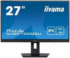 Монитор 27″ Iiyama XUB2792QSU-B5 IPS, 2560x1440 (16:9), 350cd, 5ms, 178гр/178гр, DVI, HDMI, DP, WQ, USB
