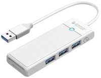 Разветвитель Orico PAPW3AT-U3-015-WH-EP с 3xUSB-A 3.0, 1xTF / SD, 5 Гбит / с, подключение через USB-A, кабель 0,15м, белый (ORICO-PAPW3AT-U3-015-WH-EP)
