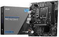 Материнская плата mATX MSI PRO H610M-E (LGA1700, H610, 2*DDR5 (5600), 4*SATA 6G, M.2, 2*PCIE, Glan, VGA, HDMI, 2*USB 3.2, 4*USB 2.0)