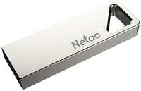 Накопитель USB 2.0 4GB Netac NT03U326N-004G-20PN U326, металлический плоский, серебристый
