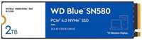 Накопитель SSD M.2 2280 Western Digital WDS200T3B0E WD Blue SN580 2TB PCIe 3.0 x4 NVMe 3D TLC 4150 / 4150MB / s IOPS 600K / 750K MTBF 1.5M 900TBW