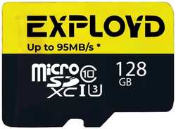 Карта памяти MicroSDXC 128GB Exployd EX128GCSDXC10UHS-1-ElU3 w Class 10 Premium UHS-I U3 (95 Mb/s) без адаптера