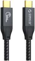 Кабель интерфейсный Orico ORICO-CM32-50-BK-BP USB 3.2 Gen2*2, USB-C(m) / USB-C(m), 20 Гбит / с, 100 Вт, 5 м, черный