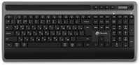 Клавиатура Oklick 860S Oklick 1809323 /черная USB беспроводная BT/Radio slim Multimedia (подставка для запястий) (1809323)