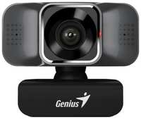 Веб-камера Genius FaceCam Quiet 32200005400 Iron Grey, широкоугольный объектив 118 гр, микрофон, 1080p Full HD, 30 кадр. в сек, шумоподавление, кабель