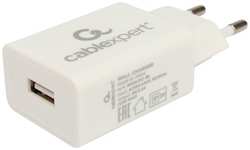 Зарядное устройство сетевое Cablexpert MP3A-PC-38 10.5Вт, 2.1A, 1 порт USB, пакет