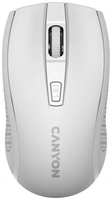 Мышь Wireless Canyon MW-7 CNE-CMSW07W 2.4Ghz, 6кн., DPI 800 / 1200 / 1600, 1 AA battery, white