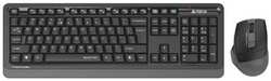 Клавиатура и мышь Wireless A4Tech Fstyler FGS1035Q клав: черная/серая мышь: черная/серая USB Multimedia (1931377)