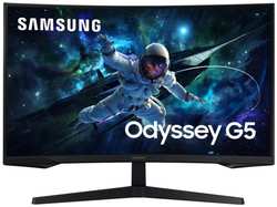Монитор 32″ Samsung Odyssey G5 S32CG550EI VA LED 1ms 16:9 HDMI M/M матовая 300cd 178гр/178гр 2560x1440 165Hz DP 2K USB