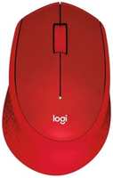 Мышь Logitech M331 Silent Plus 910-004916 красный оптическая (1000dpi) silent беспроводная USB (3but)