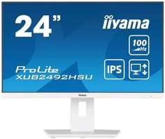 Монитор 23,8″ Iiyama XUB2492HSU-W6 ProLite белый IPS LED 0.4ms 16:9 HDMI M / M матовая HAS Piv 250cd 178гр / 178гр 1920x1080 100Hz DP FHD USB