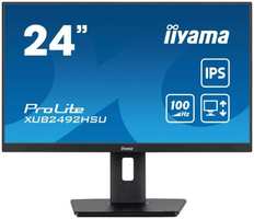Монитор 23,8″ Iiyama XUB2492HSU-B6 ProLite черный IPS LED 0.4ms 16:9 HDMI M / M матовая HAS Piv 1000:1 250cd 178гр / 178гр 1920x1080 100Hz DP FHD USB