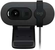 Веб-камера Logitech HD Webcam Brio 90 960-001581 графитовый 2Mpix (1920x1080) USB Type-C с микрофоном