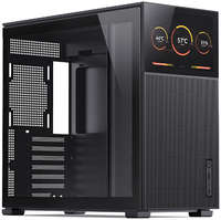 Корпус ATX JONSBO D41 MESH SC Black черный, без БП, окно из закаленного стекла, 8” Color TFT-LCD screen, USB-C, USB3.0, audio