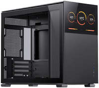 Корпус mATX JONSBO D31 STD SC Black черный, без БП, окно из закаленного стекла, 8” Color TFT-LCD screen, USB-C, USB3.0, audio