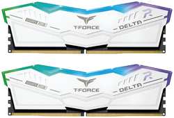 Модуль памяти DDR5 64GB (2*32GB) Team Group FF4D564G6000HC38ADC01 T-Force Delta RGB white PC5-48000 6000MHz CL38 1.3V