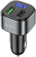 Зарядное устройство автомобильное Hoco E67 6931474762122 с FM-трансмиттером 2xUSB, QC3.0, черный