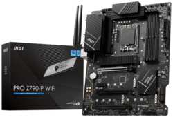 Материнская плата ATX MSI PRO Z790-P WIFI (LGA1700, Z790, 4*DDR5 (7000), 6*SATA 6G RAID, 4*M.2, 4*PCIE, 2.5Glan, WiFi, BT, HDMI, DP, USB Type-C, 3*USB