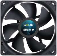 Вентилятор для корпуса GELID SILENT 9 BLACK FN-PX09-16 92x92x25 мм, 1500 об / мин, 31 CFM, 20 dBa, 3-pin, черный