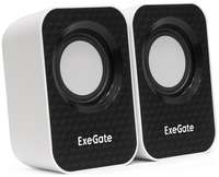 Акустическая система 2.0 Exegate Disco 170 EX287052RUS USB, 2х3Вт (6Вт RMS), 100-20000Гц, белый / черный, Color Box