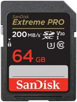 Карта памяти SDXC 64GB SanDisk Extreme PRO SDSDXXU-064G-GN4IN Memory Card 200MB/s