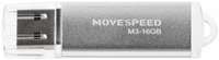 Накопитель USB 2.0 16GB Move Speed M3-16G M3 серебро