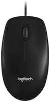 Мышь Logitech M100 черная, 1000dpi, USB, 2but (910-006765) (910-006652)