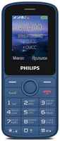 Мобильный телефон Philips Xenium E2101 синий, моноблок 2Sim 1.77″ 128x160 Thread-X GSM900 / 1800 MP3 FM microSD max32Gb (CTE2101BU/00)