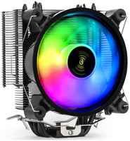 Кулер Exegate Dark Magic EXX400V2-PWM.RGB EX293667RUS LGA775 / 115x / 1200 / 1700 / AM2 / AM2+ / AM3 / AM3+ / AM4 / FM1 / FM2 / 754 / 939 / 940 (120mm fan, 1200-2100rpm, 50CFM