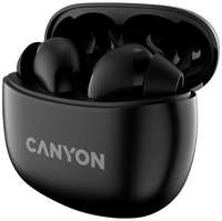 Наушники беспроводные Canyon TWS-5 Bluetooth: 5.3, 20-20 кГц, 32 ОМ, 2*40 мАч, 500 мАч, USB-C, IP33, black (CNS-TWS5B)
