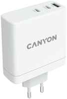 Сетевой адаптер Canyon H-140W CND-CHA140W01 с QC3.0 30W + PD GAN 140W, white