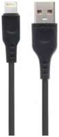 Кабель интерфейсный GoPower GP01L 00-00018568 USB (m)-Lightning (m) 1.0м 2.4A ПВХ черный