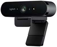 Веб-камера Logitech Brio 960-001105 / 960-001107 Ultra HD черная 13Mpix (4096x2160) USB3.0 с микрофоном