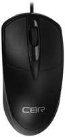 Мышь CBR CM 121 Black USB, 1000 dpi, 3 кнопки и колесо прокрутки, 2 м, чёрная