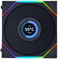 Вентилятор для корпуса Lian Li UNI FAN TL LCD 120 G99.12TLLCD3B.R0 black, 3*120x125x28мм, 200-1900 об / мин, 27dBa, PWM, ARGB, 1.6” LCD дисплей