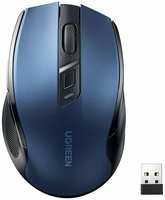 Мышь Wireless UGREEN MU006 25753_ 2.4GHz 4000 dpi, BT. Цвет: синий