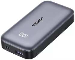 Аккумулятор внешний UGREEN PB502 25185_ 10000mAh Mini Quick Charging 30W Power Bank 30W с цифровым экраном. Цвет: