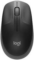 Мышь Wireless Logitech M190 910-005913 черная/серая, оптическая (1000dpi), радио, USB, 2but