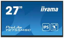 Монитор 27″ Iiyama ProLite T2755MSC-B1 1920x1080, 16:9, LED, IPS, 400cd, 1000:1, 5ms(GTG), 178/178, HDMI, DP, 2хUSB 3.2, аудио, tilt, VESA 100х100 мм