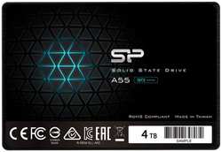 Накопитель SSD 2.5'' Silicon Power SP004TBSS3A55S25 4TB A55, SATA III [R / W - 500 / 450 MB / s] TLC