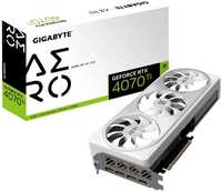 Видеокарта PCI-E GIGABYTE GeForce RTX 4070 Ti AERO OC (GV-N407TAERO OCV2-12GD) 12GB GDDR6X 192bit 5nm 2310/21000MHz 3*DP/HDMI