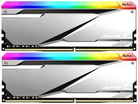 Модуль памяти DDR5 32GB (2*16GB) Netac NTZED5P62DP-32S Z RGB silver PC5-49600 6200MHz CL32 heatsink 1.35V