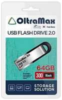 Накопитель USB 2.0 64GB OltraMax OM-64GB-300-Black 300 чёрный