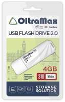 Накопитель USB 2.0 4GB OltraMax OM-4GB-310-White 310