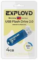 Накопитель USB 2.0 4GB Exployd EX-4GB-650-Blue 650