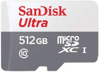 Карта памяти MicroSDXC 512GB SanDisk SDSQUNR-512G-GN3MN Ultra C10 U1 UHS-I 100MB / S, без адаптера